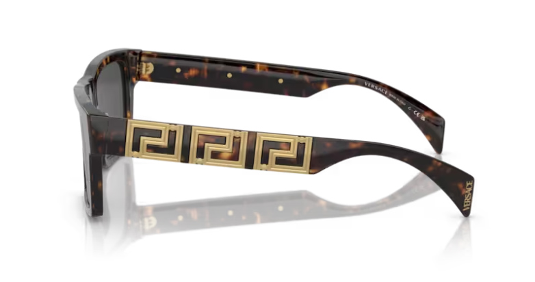 4445-108-87---Havana-2 New sunglasses Mississauga Erin Mills unisex plastic frame Versace 4445