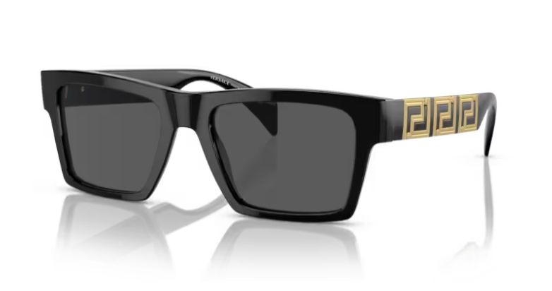 4445-GB1-87---Black New sunglasses Mississauga Erin Mills unisex plastic frame Versace 4445